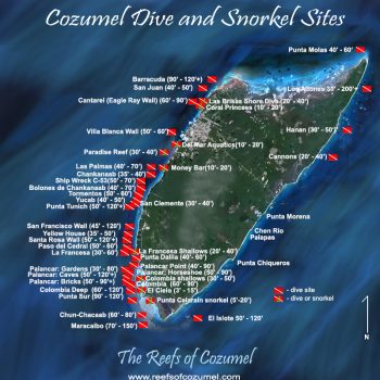 CozumelDiveSitesMap